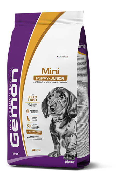 Gemon Mini Puppy & Junior con Pollo e Riso 3kg Gemon Mini Puppy & Junior con Pollo e Riso 3kg
